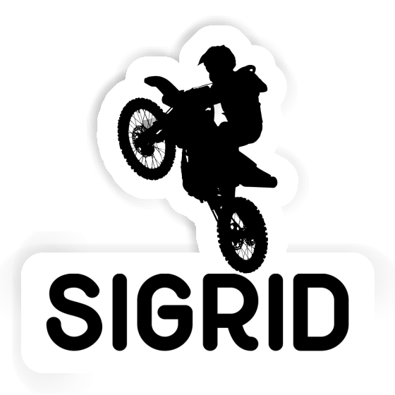 Sticker Motocross Rider Sigrid Notebook Image