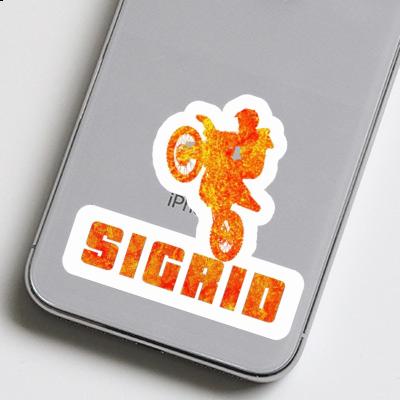 Motocross Rider Sticker Sigrid Laptop Image