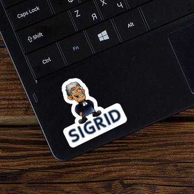 Sigrid Autocollant Prêtre Laptop Image