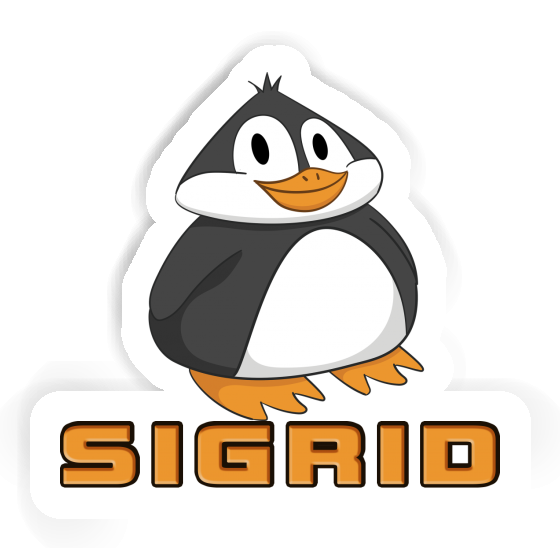 Sticker Fat Penguin Sigrid Notebook Image