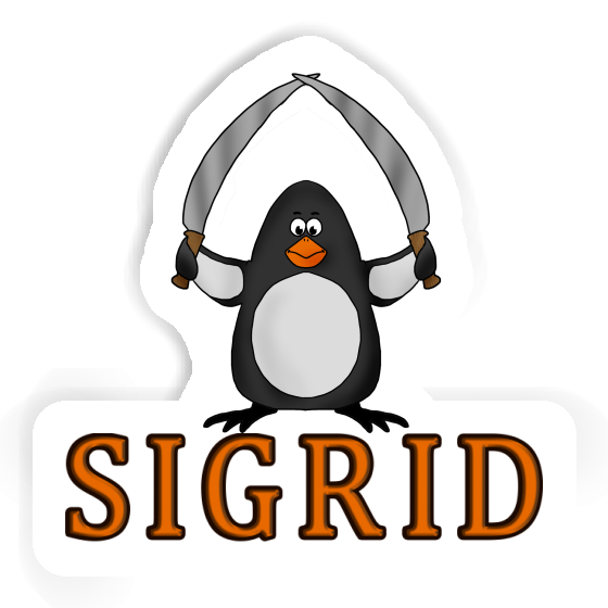 Sticker Penguin Sigrid Gift package Image
