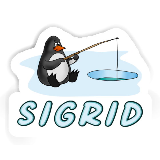 Sticker Sigrid Fishing Penguin Gift package Image