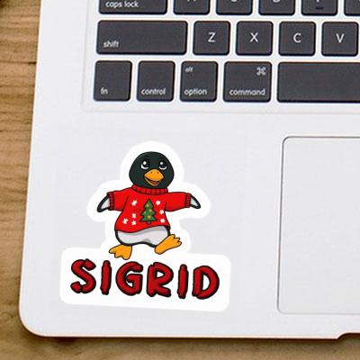 Sigrid Sticker Christmas Penguin Notebook Image