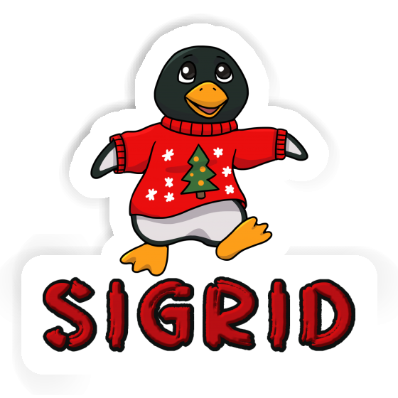 Sigrid Sticker Christmas Penguin Image