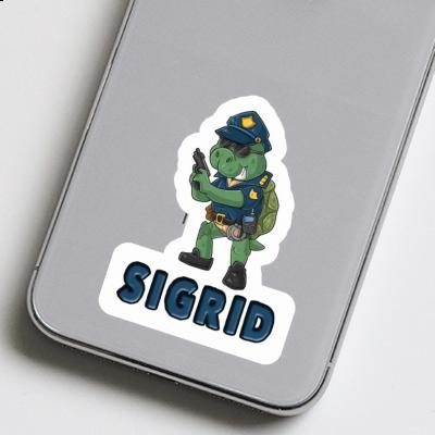 Sigrid Sticker Police Officer Notebook Image