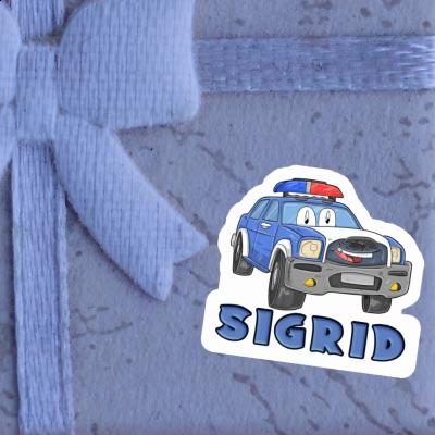 Sigrid Sticker Police Car Notebook Image