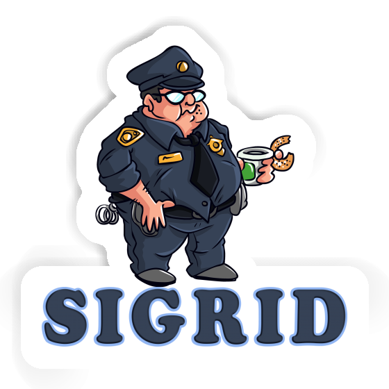 Police Officer Sticker Sigrid Laptop Image
