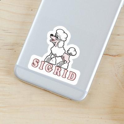 Sigrid Autocollant Caniche Image