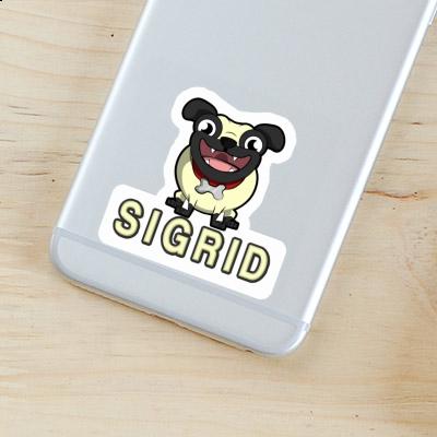 Pug Sticker Sigrid Laptop Image