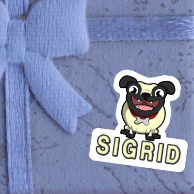 Pug Sticker Sigrid Image