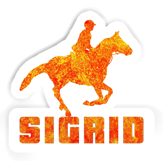 Sticker Sigrid Horse Rider Laptop Image