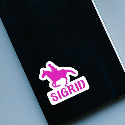 Sticker Horse Rider Sigrid Laptop Image