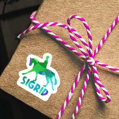 Sticker Horse Rider Sigrid Notebook Image