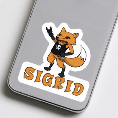 Sticker Rocker Fox Sigrid Notebook Image