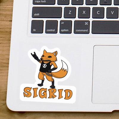 Sticker Rocker Fox Sigrid Laptop Image