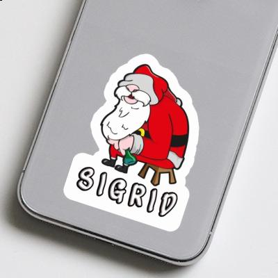 Sticker Sigrid Santa Claus Gift package Image
