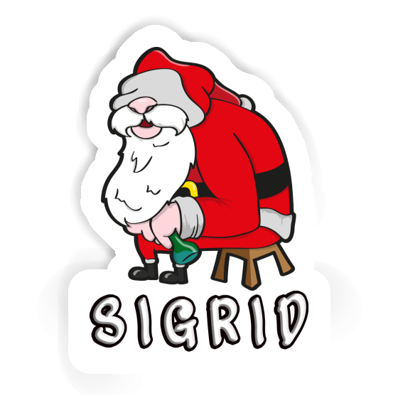 Sticker Sigrid Santa Claus Notebook Image