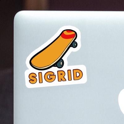 Skateboard Sticker Sigrid Notebook Image