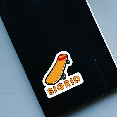 Sigrid Autocollant Skateboard Laptop Image