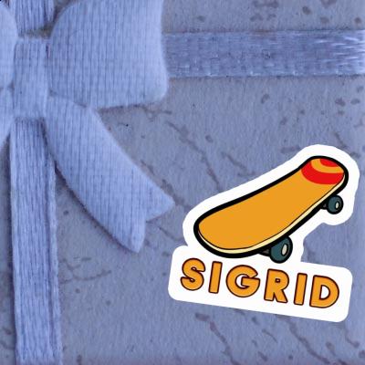 Sigrid Autocollant Skateboard Notebook Image