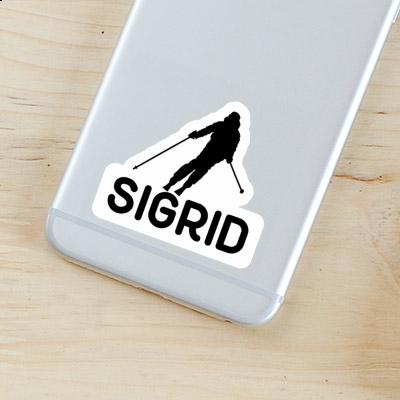 Sigrid Sticker Skier Image