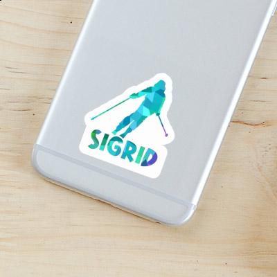 Skifahrerin Sticker Sigrid Gift package Image