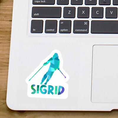 Skifahrerin Sticker Sigrid Notebook Image