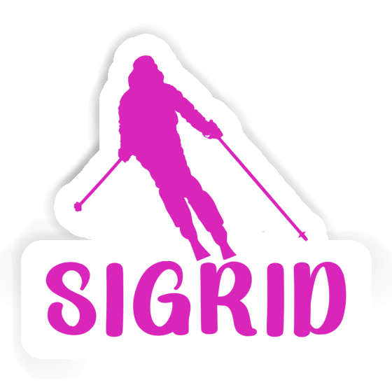 Sigrid Sticker Skier Notebook Image