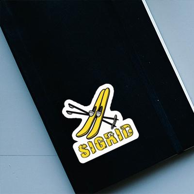 Ski Sticker Sigrid Notebook Image