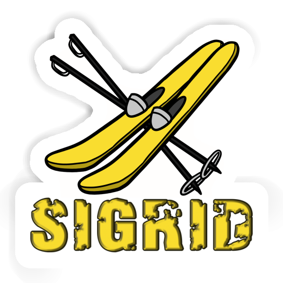 Ski Sticker Sigrid Laptop Image