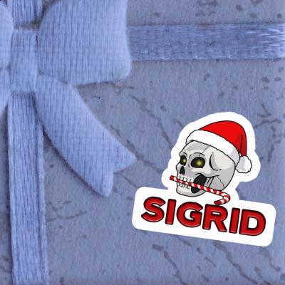 Aufkleber Weihnachtstotenkopf Sigrid Gift package Image