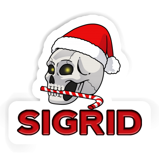 Aufkleber Weihnachtstotenkopf Sigrid Gift package Image