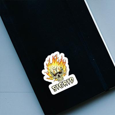 Sigrid Sticker Totenkopf Notebook Image