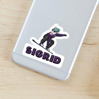 Sticker Snowboarderin Sigrid Gift package Image