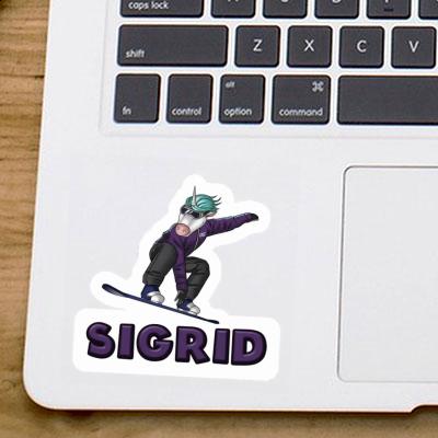 Sticker Snowboarderin Sigrid Gift package Image