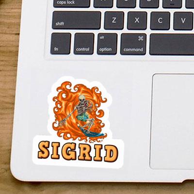 Surfer Sticker Sigrid Notebook Image
