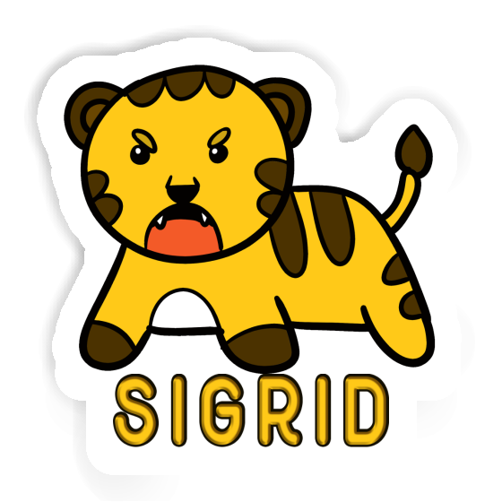 Sticker Sigrid Baby-Tiger Gift package Image