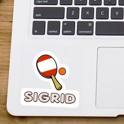 Sigrid Sticker Table Tennis Racket Notebook Image
