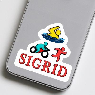 Sticker Sigrid Triathlete Notebook Image