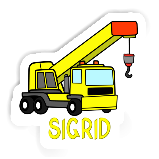 Sigrid Sticker Fahrzeugkran Notebook Image