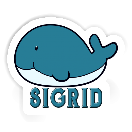 Whale Fish Sticker Sigrid Notebook Image
