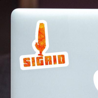 Sigrid Sticker Windsurfer Notebook Image