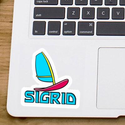 Windsurf Board Sticker Sigrid Notebook Image