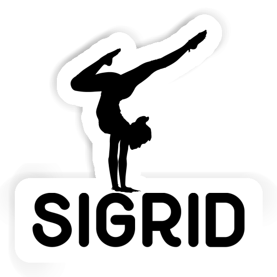 Sigrid Sticker Yoga Woman Image