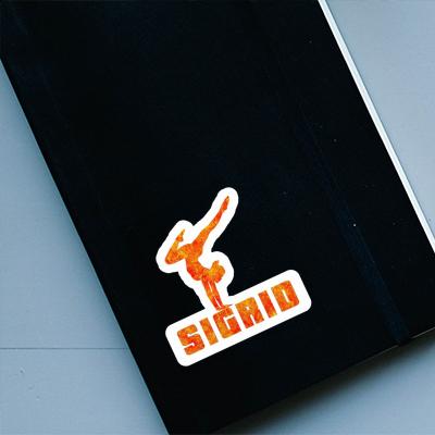Yoga Woman Sticker Sigrid Laptop Image