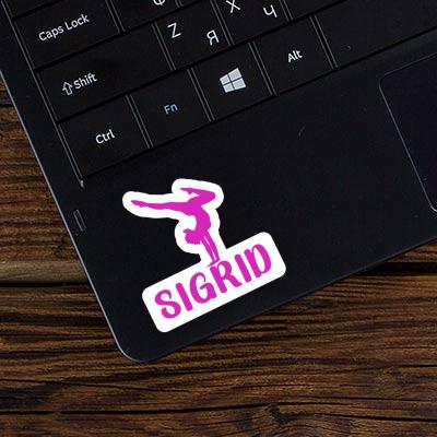 Femme de yoga Autocollant Sigrid Laptop Image
