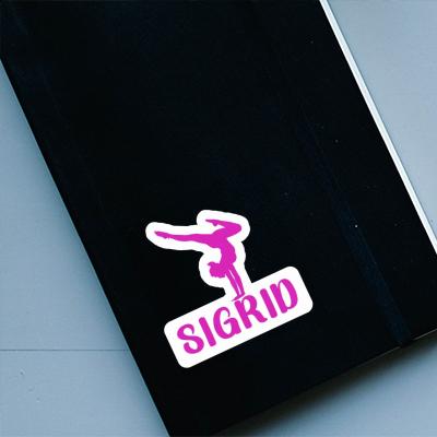 Yoga Woman Sticker Sigrid Notebook Image