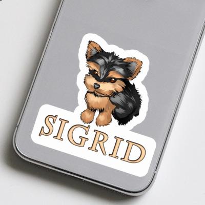 Sigrid Sticker Yorkshire Terrier Notebook Image