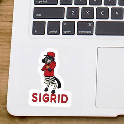 Sticker Sigrid Zebra Laptop Image