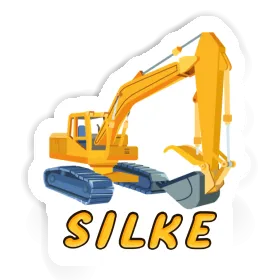 Excavator Sticker Silke Image